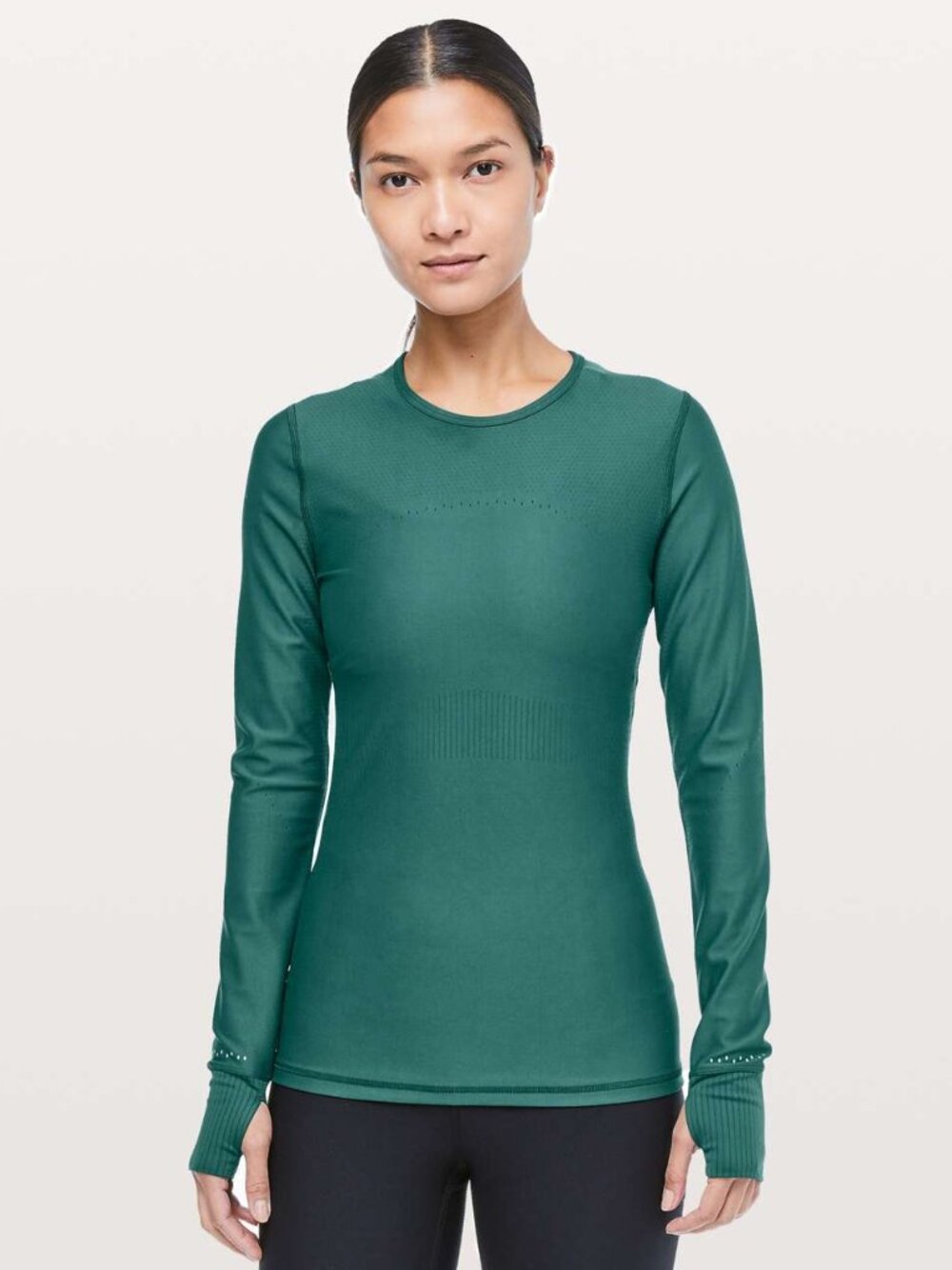 Lululemon Women's Zoned In Long Sleeve - Green